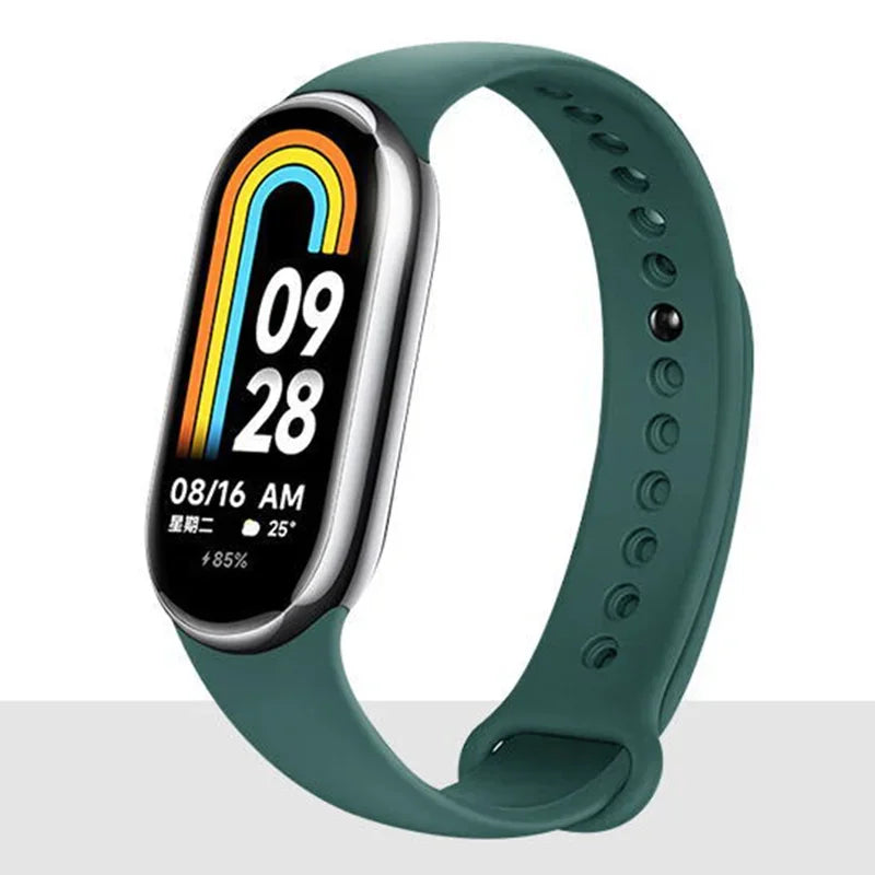 Correa para Xiaomi Mi Band 8 NFC Pulsera deportiva Correa de silicona de repuesto para reloj inteligente Correa para Xiaomi Mi Band 8