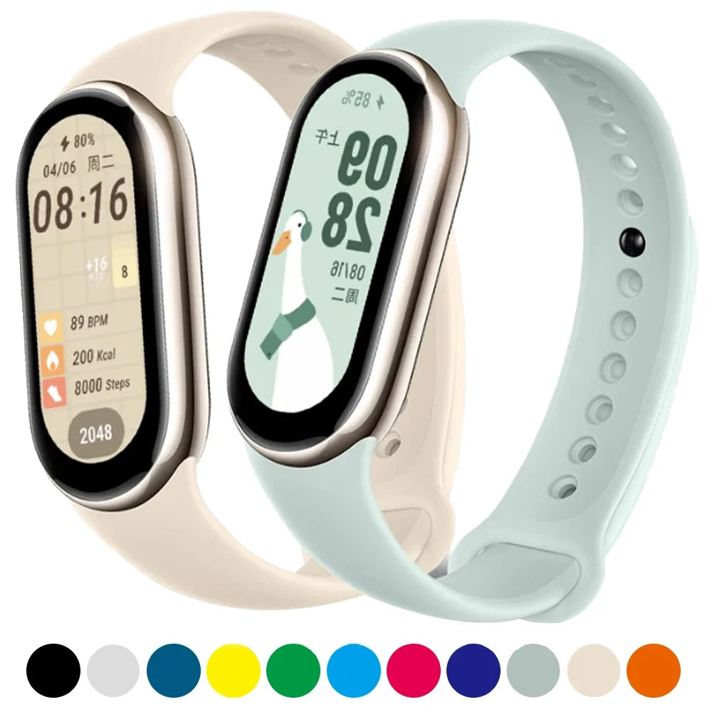 Correa para Xiaomi Mi Band 8 NFC Pulsera deportiva Correa de silicona de repuesto para reloj inteligente Correa para Xiaomi Mi Band 8