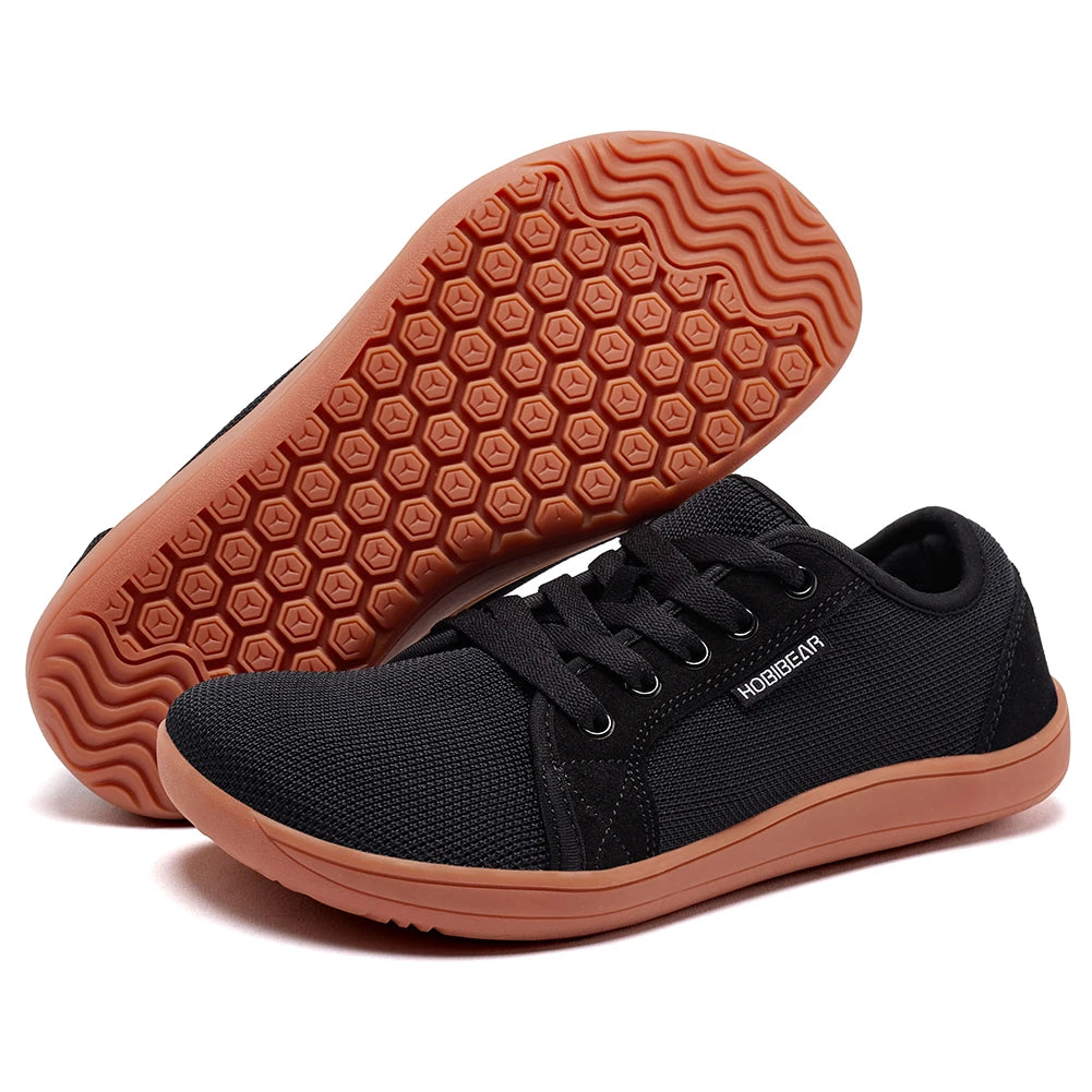 HOBIBEAR - Zapatillas descalzas anchas para hombre, unisex, para trail running, antideslizantes, minimalistas, para caminar