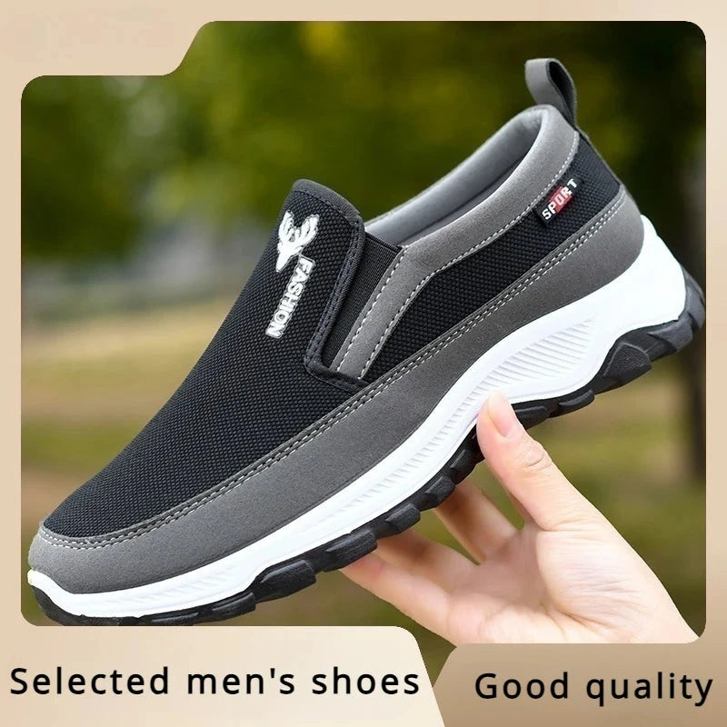 Zapatillas de deporte casuales para hombre, primavera 2024, nuevas zapatillas de tenis ligeras para hombre, zapatillas de deporte para hombre, zapatos casuales de malla suave, zapatos antideslizantes para exteriores