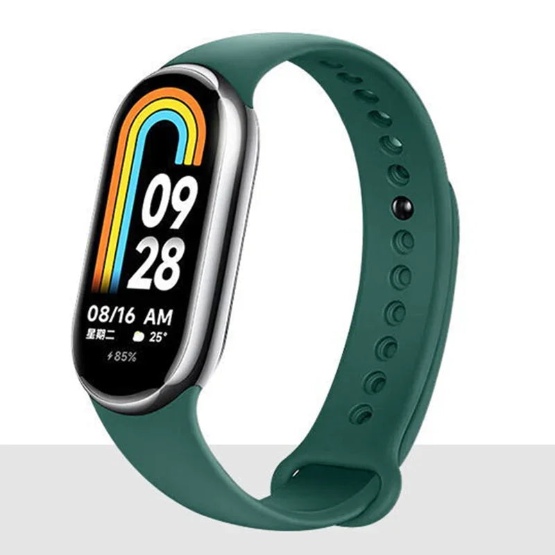 Strap For Mi band 8 xiaomi 8 NFC Bracelet Sport Belt Silicone Replacement Smartwatch Bracelet Watchband Xiaomi Mi Band 8 Strap