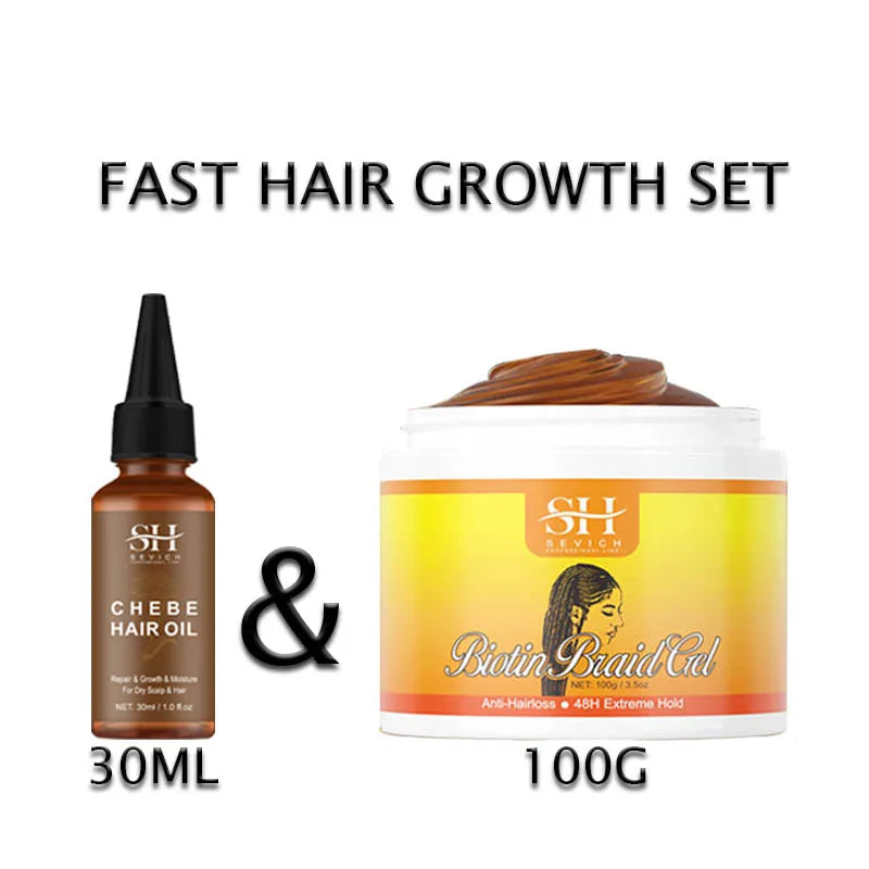 Sevich Chebe Hair Loss Treatment Spray Traction Alopecia Chebe Powder Essential Oil Africa Crazy Hair Growth Products Hair Care